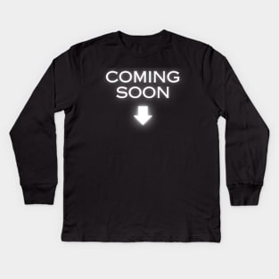 Coming soon to a family near you baby bump announcement Kids Long Sleeve T-Shirt